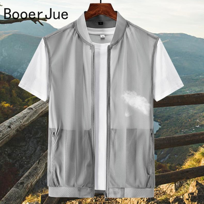 Outdoor Sport Gear - Chaleco de malla transpirable para hombre,