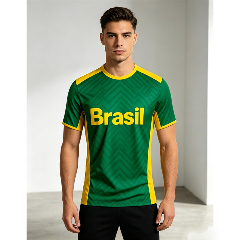Outdoor Sport Name - Camiseta de fútbol de Brasil para