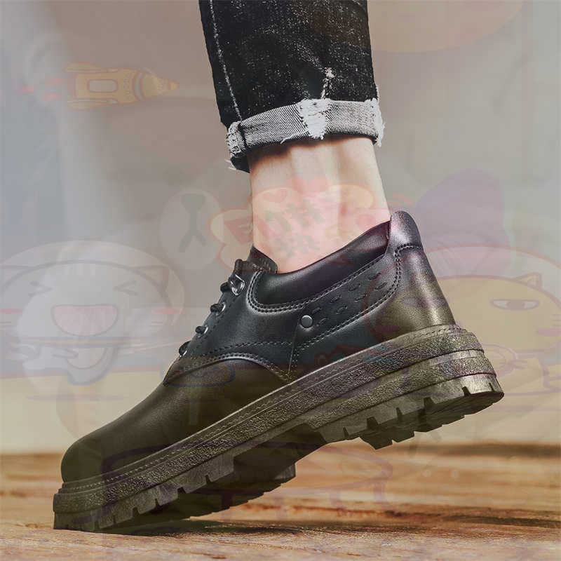 Outdoor Sport Name - Zapatillas deportivas de cuero Natural oscuro