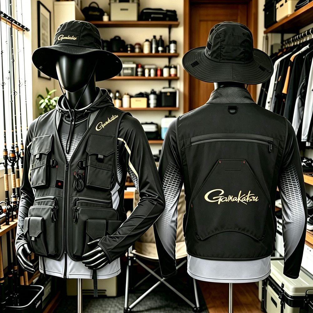Outdoor Sport Jacket - Chaleco de Pesca Gamakatsu para Hombre,