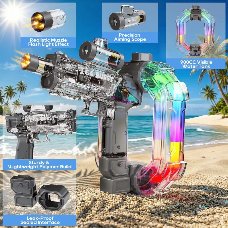 Pistolas de agua eléctricas co - Outdoor Sport Games For Kids reseña y precio