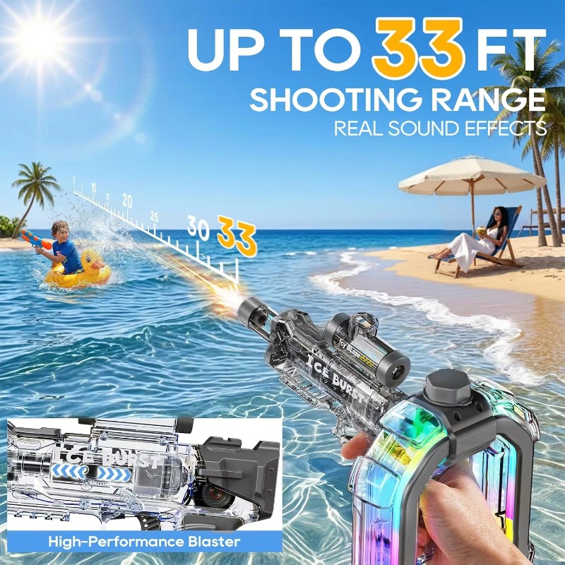 Pistolas de agua eléctricas co - Outdoor Sport Games For Kids reseña y precio