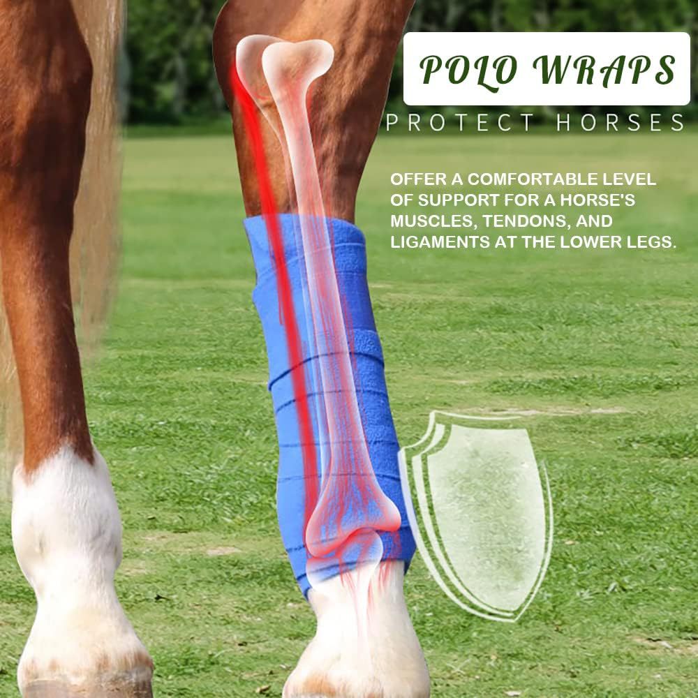 Paquete de 4 vendas para patas - Polo Wraps Fleece reseña y precio